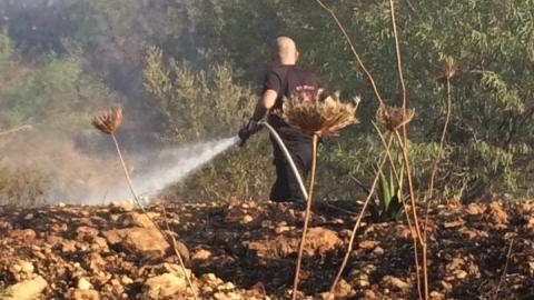 השריפה ביער שוהם כובתה - חדשות בשוהם