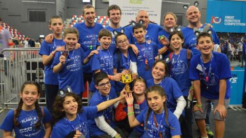 הישג לנבחרת הרובוטיקה של בית הספר רבין - חינוך  בשוהם