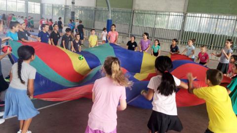 פעילות גיבוש ספורטיבית באבני החושן - חינוך  בשוהם
