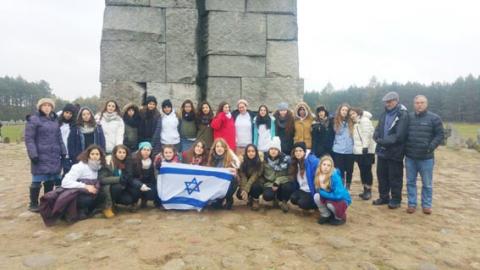 המסע לפולין אולפנת וישיבת אורט שלהבת - חינוך  בשוהם