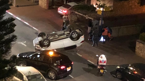 תאונת דרכים ברחוב הסלע - חדשות בשוהם