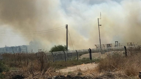 אש בשדות הסמוכים לטרומן - חדשות בשוהם