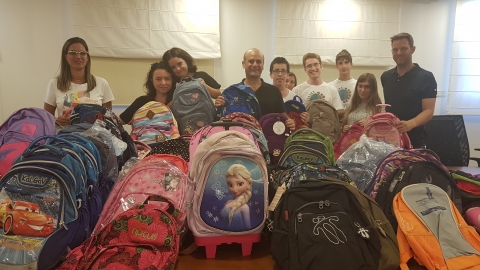 450 תיקים נאספו בשוהם במסגרת תכנית "תיק לכל ילד" - חדשות בשוהם